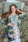 The Mythmaker Matinée Duster Kimono w/ Landscape & Unicorn