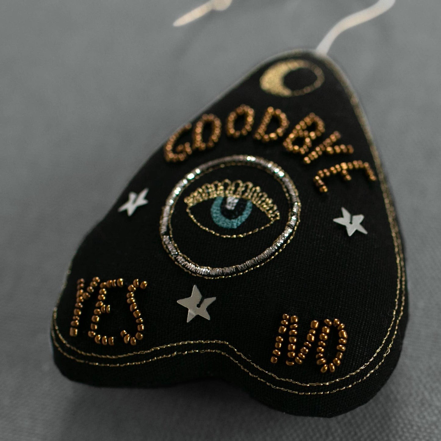 Ouija Board Planchette - Lavender & Cotton Ornament
