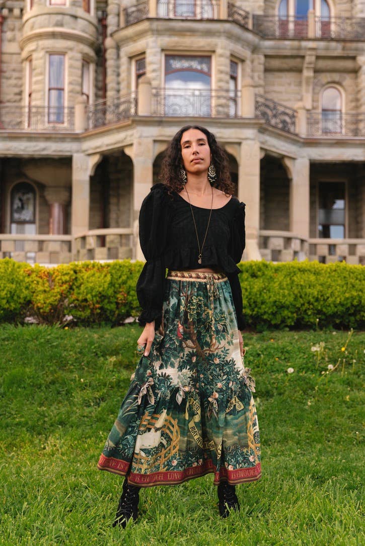 Wildheart Atelier Skirt w/ Pockets, Tassles & Unicorn