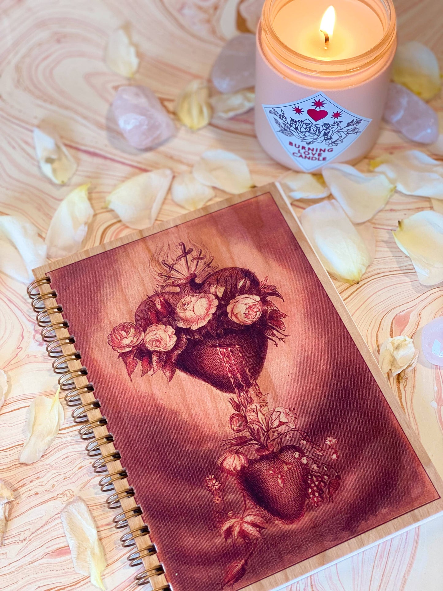 Wood Notebook - Sacred Heart