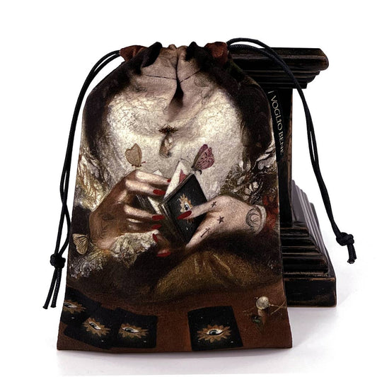 The Fortune Teller Tarot Drawstring Bag by Voglio Bene