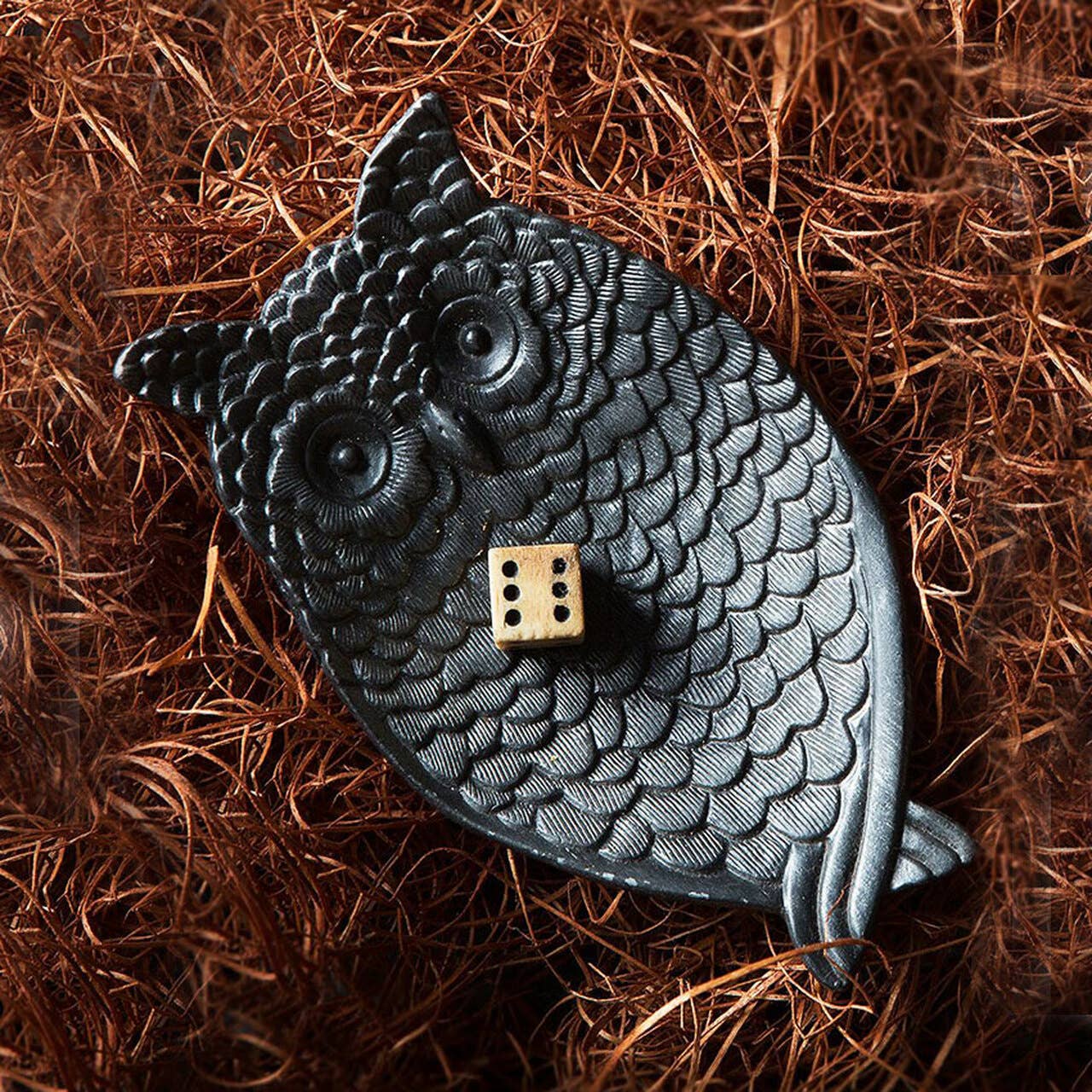 Pewter Owl Jewelry/Coin Tray