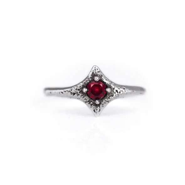 Red Garnet Pixie Ring