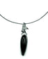 Hand Of Destiny With Black Onyx Necklace In Sterling Silver