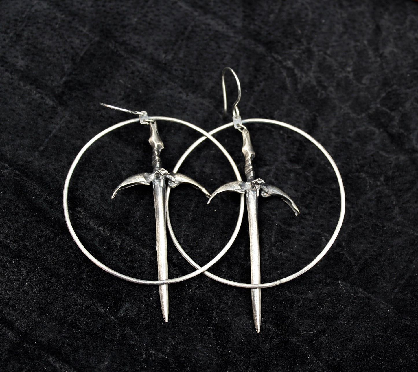 Sorcerer Sword Hoops by Acid Queen