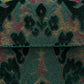 Burnout Velvet Jade Green Flap Crossbody Bag