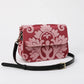 Queen Rose Pink Flap Crossbody Bag