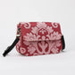 Queen Rose Pink Flap Crossbody Bag