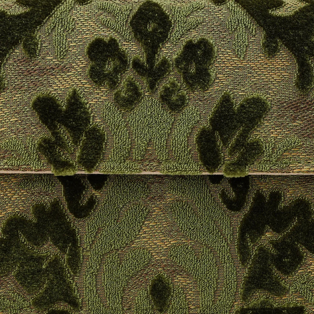 Burnout Velvet Fern Green Flap Crossbody Bag