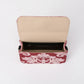 Queen Rose Pink Flap Crossbody Bag
