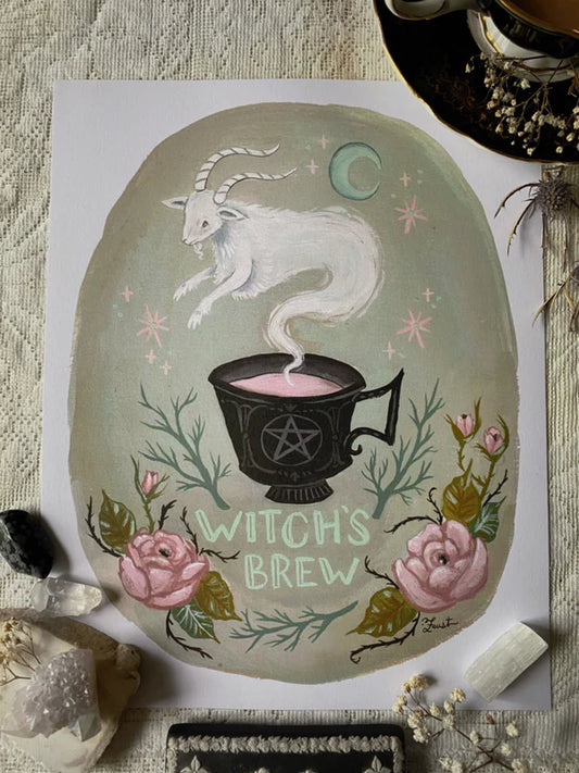 Witch's Brew 8x10 Art Print by Olivia Faust