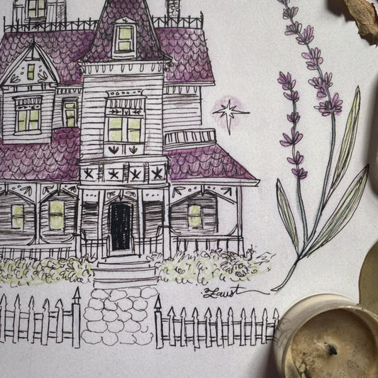Practical Magic House 8x8 by Olivia Faust