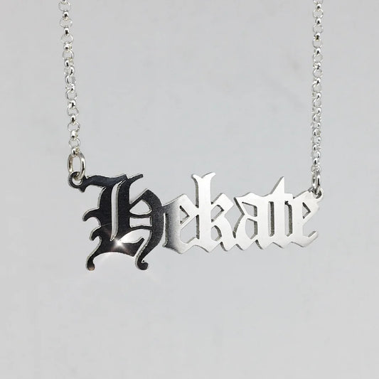 Hekate Nameplate Necklace