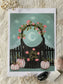 The Witch's Garden Gate 5x7 Art Print by Olivia Faust