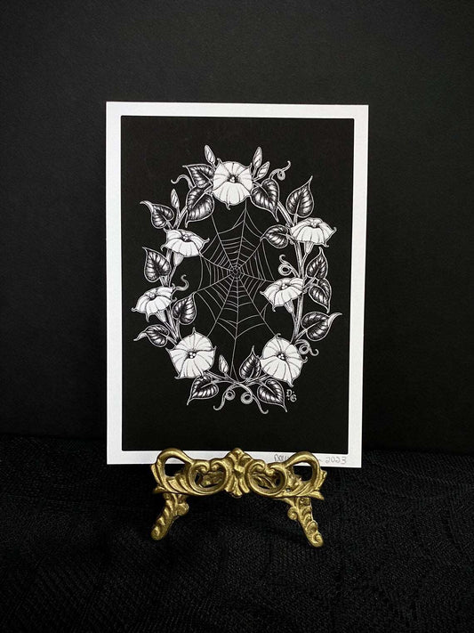 Moonflower Web Portal 8.5x11 Print - Nocturne LLC