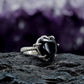 Love Bites! Sterling and Black CZ Heart Shaped Ring