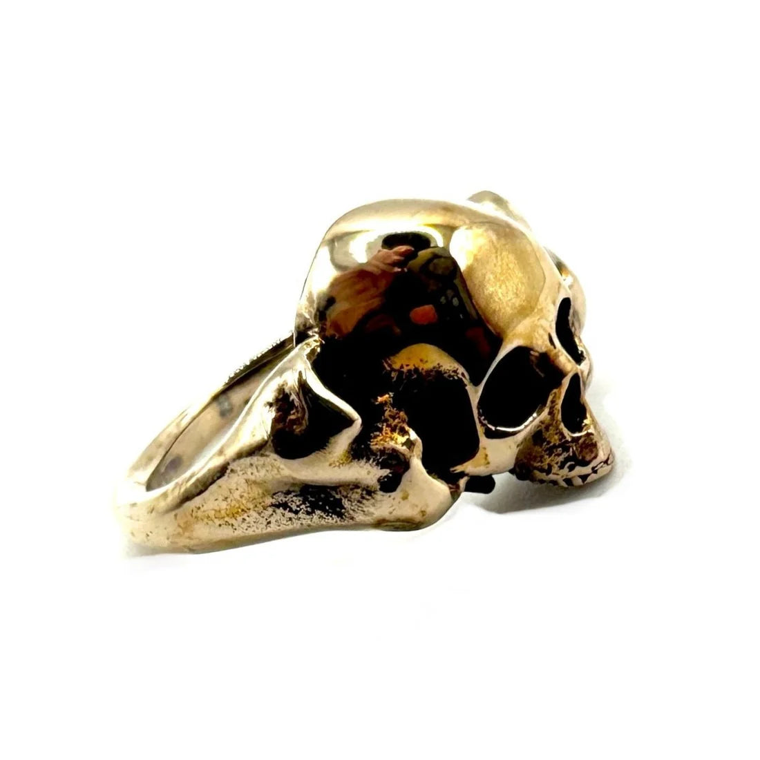 Skull Ring Sinister Sepulcher in Bronze by Julian the 2nd