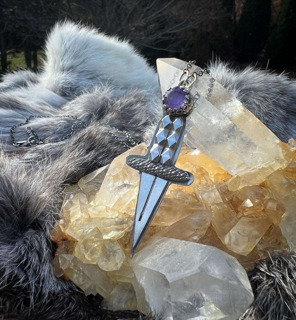 Hecate Dagger Necklace