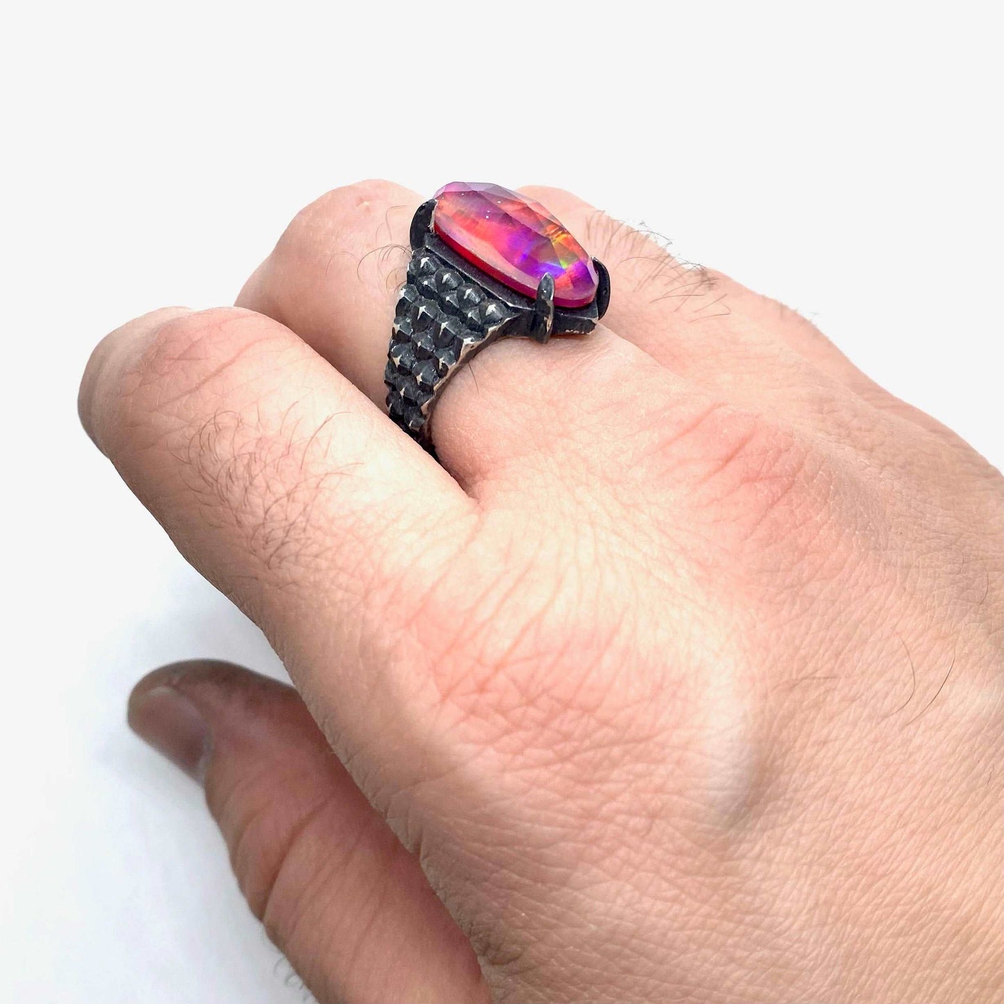 Aurora Opal & Scales Ring