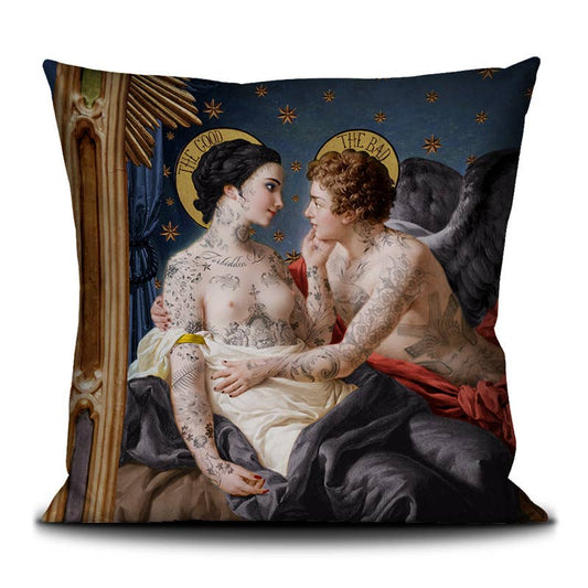 One Against Being Velvet Pillow by Voglio Bene (20x20”)