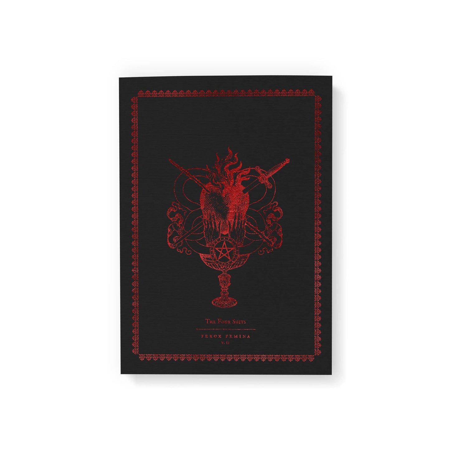 Ferox Femina II Black and Red Foil Cover - Notebook/Journal