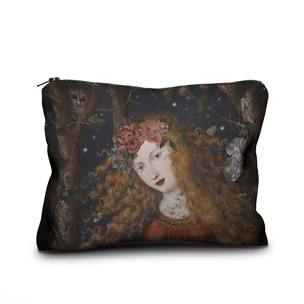 Autumn Girl Velvet Pouch by Voglio Bene - Nocturne LLC
