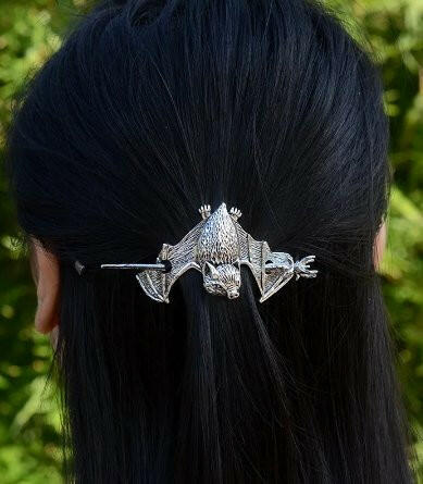 Bat Hair Pin Barrette