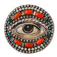 Bejeweled Lover's Eye Brooch - Nocturne LLC
