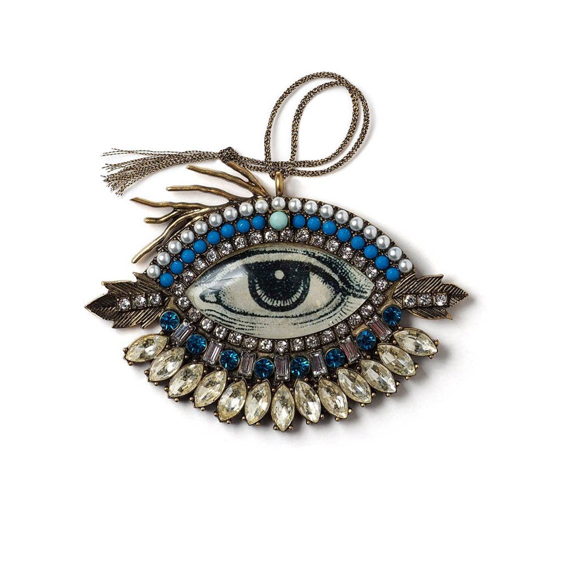 Blue Lover's Eye Ornament - Nocturne LLC
