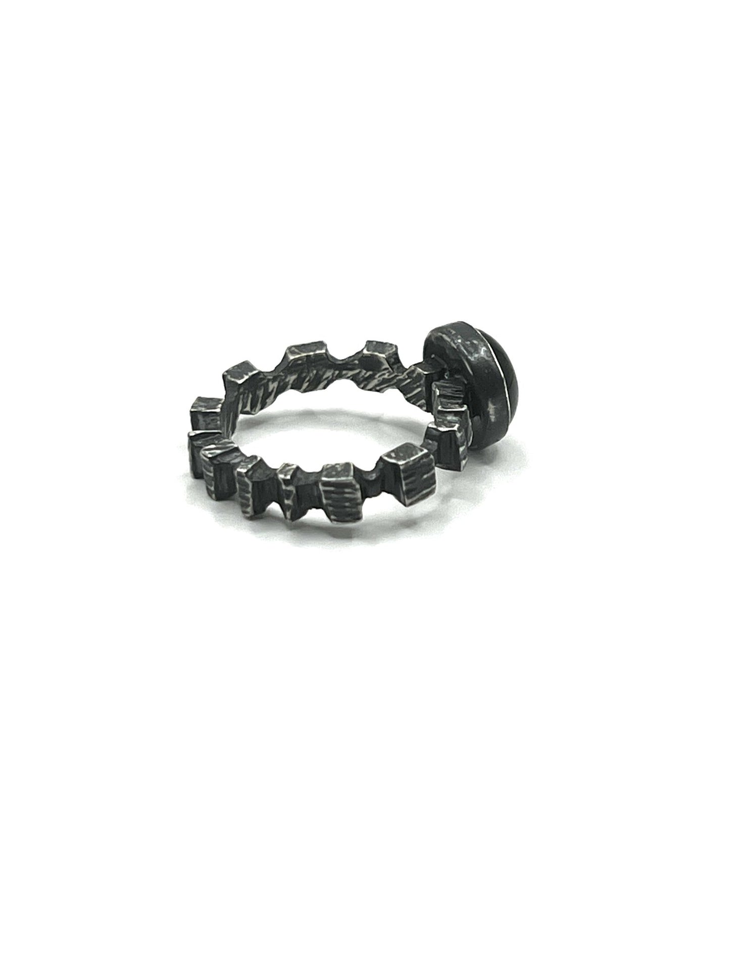 Chain Black Onyx Ring by Julian the 2nd - Nocturne LLC