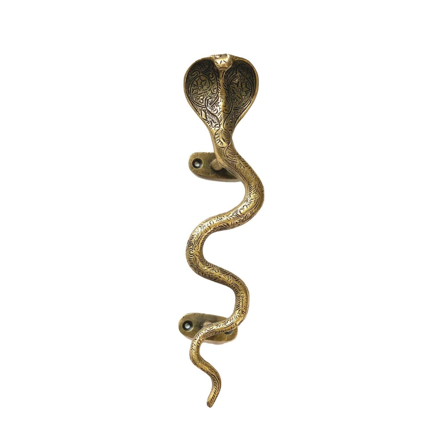 Cobra Snake Brass Handle