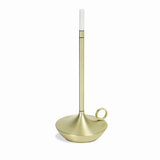 Dark Academia Rechargeable Candle Lamp - Brass