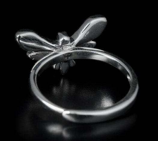 Death's Head Moth Ring - Sterling Silver