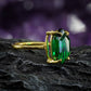 Emerald Hex Ring by Luna Lux - Nocturne LLC