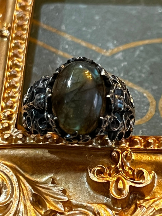 Filigree Labradorite Ring by Julian the 2nd - Nocturne LLC