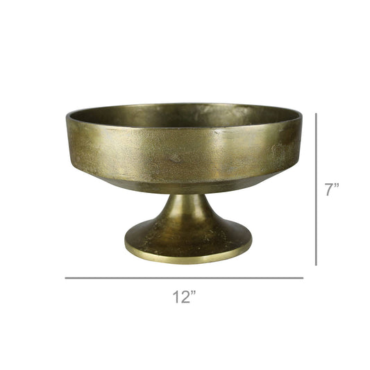 Folsom Pedestal Bowl, Brass - Nocturne LLC