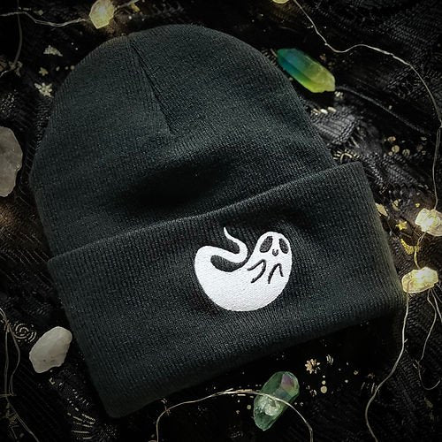 Ghost Beanie by Still Dead Art - Nocturne LLC