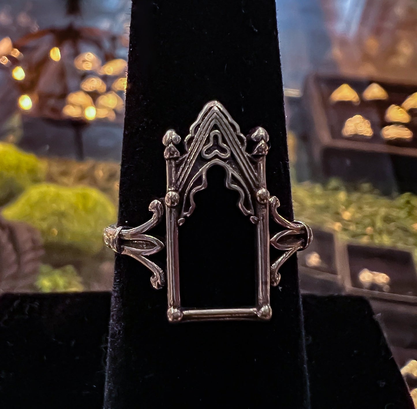 Gothic Arch Ring - Sterling Silver