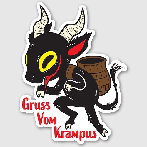 Gruss Vom Krampus Sticker - Still Dead Art - Nocturne LLC