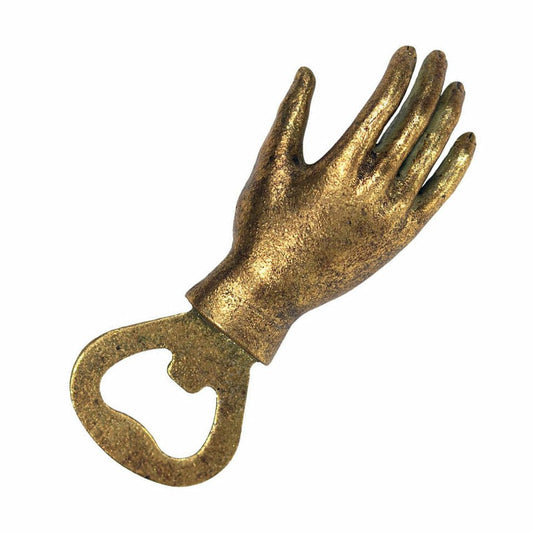 Hand Bottle Opener - Iron with Gold Leafing - Nocturne LLC