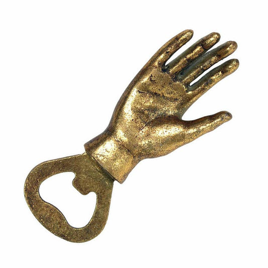 Hand Bottle Opener - Iron with Gold Leafing - Nocturne LLC