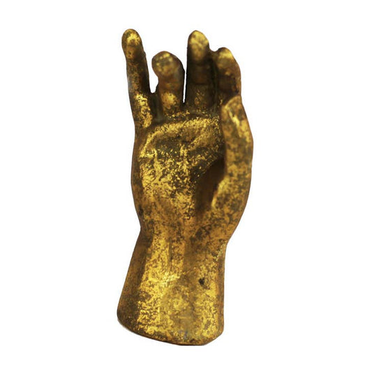 Heavy Pewter Gold Leaf Hand - Nocturne LLC