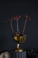 Maleficent - Large Brushed Gold Skeleton Hand Pedestal Bowl - Nocturne LLC