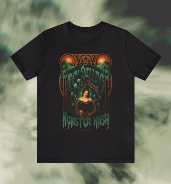 Mary Shelley Monster Mash Band Tee by Wonder Witch Boutique - Nocturne LLC