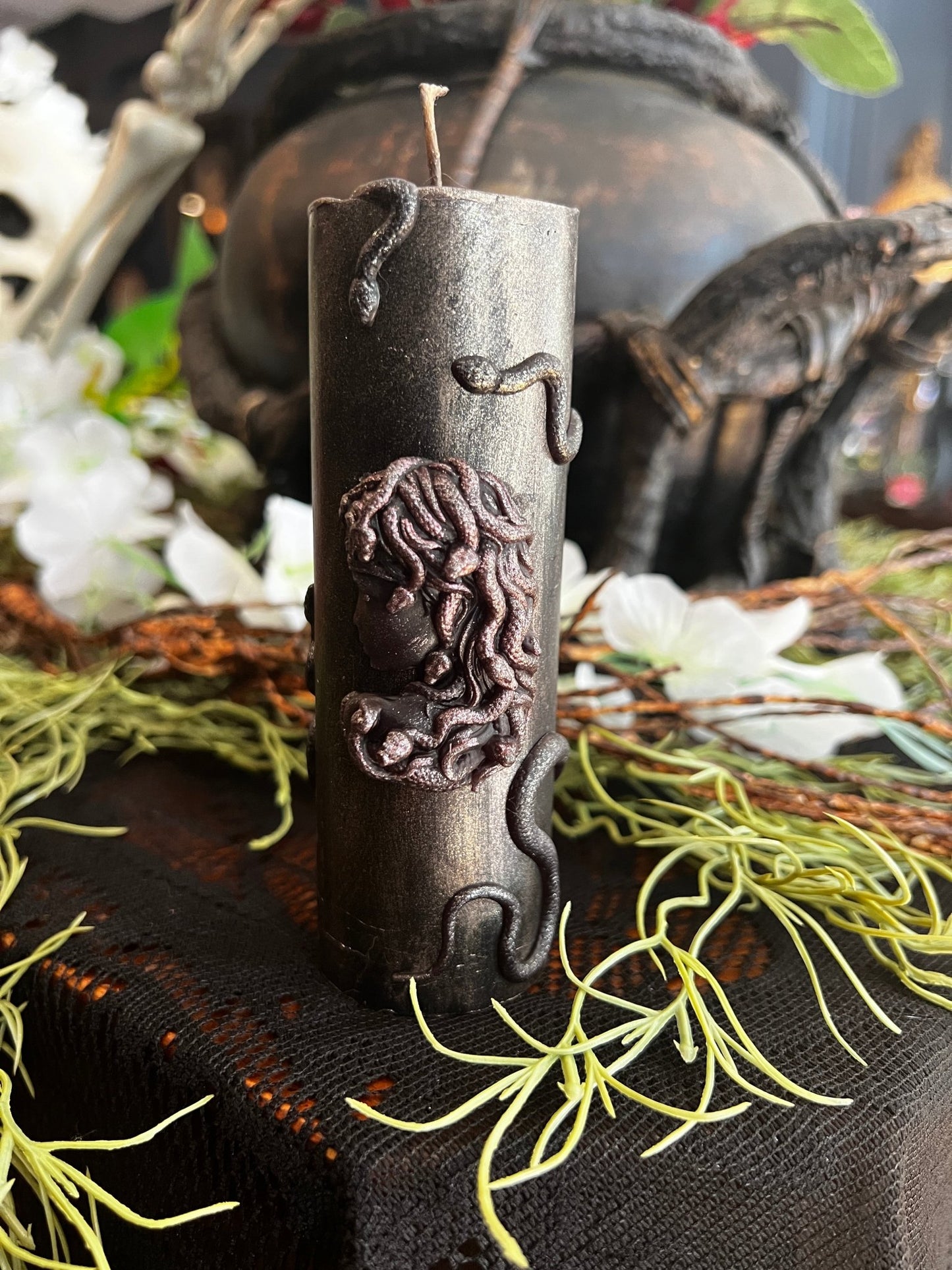 Medusa Candle by Chthonic Star - Nocturne LLC