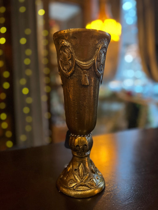 Memento Mori - Antique Bronze Gothic Vase - Nocturne LLC