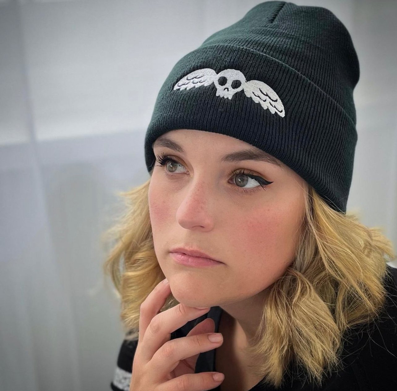 Memento Mori Beanie by Still Dead Art