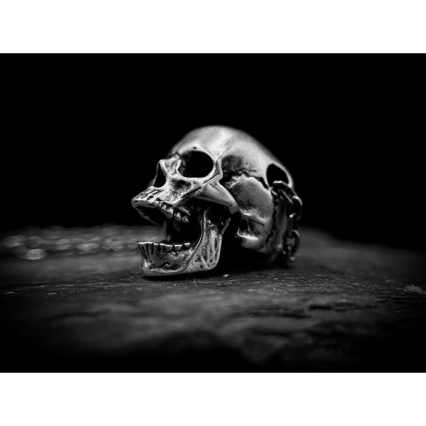 Memento Mori Skull Necklace - Sterling Silver