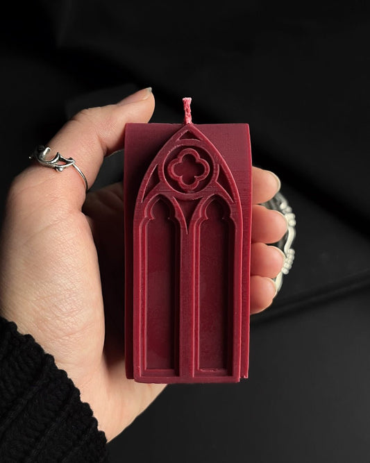 Mini Gothic Arches Candle by Graveyard Wanders - Nocturne LLC