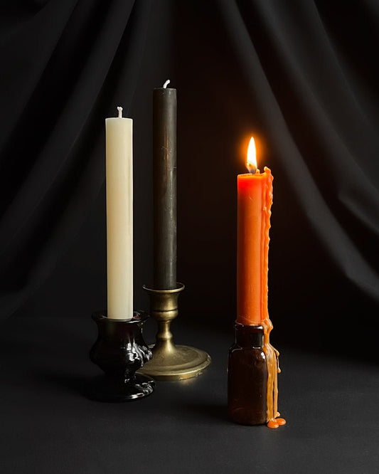 Black ~ Taper Candles – Graveyard Wanders